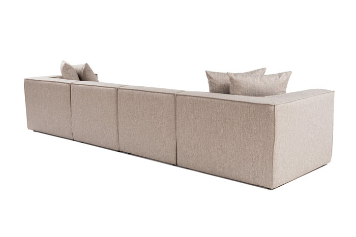 Atelier Del Sofa Sofá Esquinero L1-O1-O1-1R Beige Arena Lino 350cm 190cm